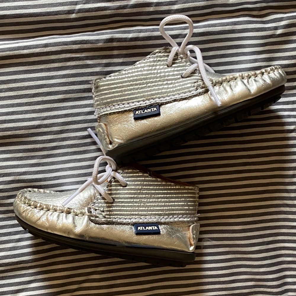 Silver Atlanta Moccasins unisex eu 20 kids